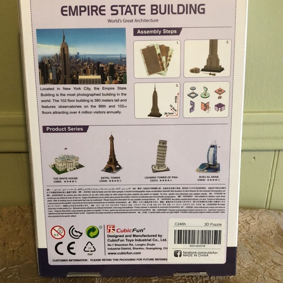 Empire State Building 3-D Puzzle - Picture 2 of 4